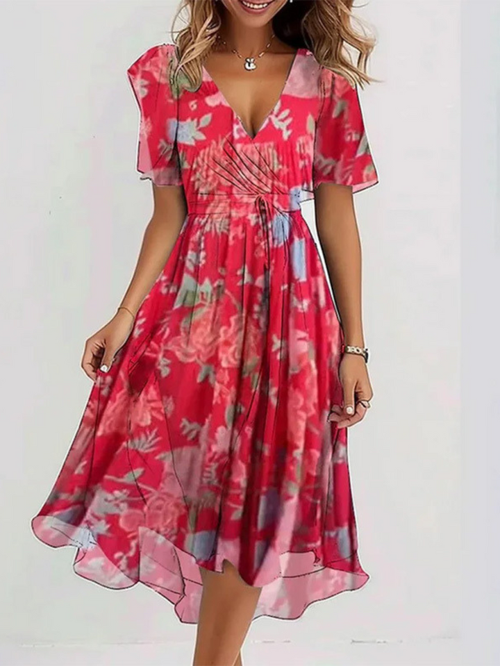 LEANNE | CASUAL BOHO-JURK MET VERLOOP