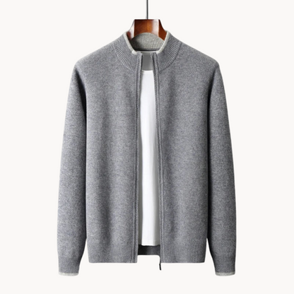 Jack – Kingston Merinowollpullover mit Reißverschluss