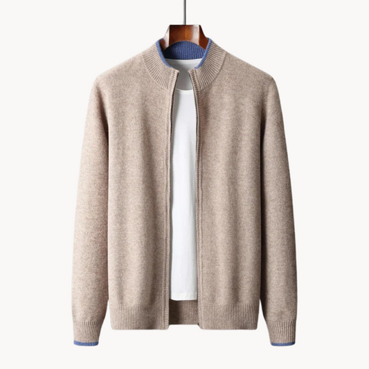 Jack – Kingston Merinowollpullover mit Reißverschluss