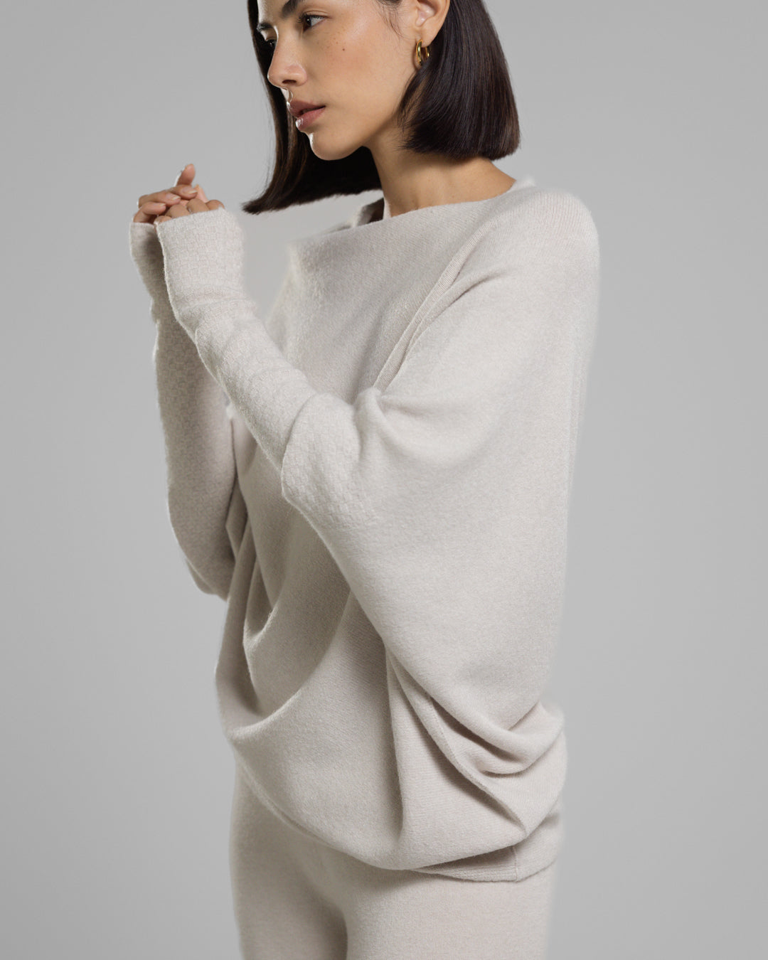 SF Whisper™ Asymmetric Draped Jumper