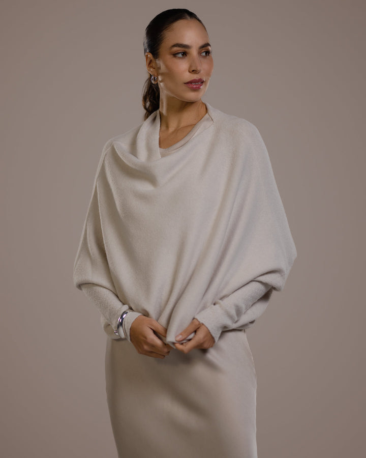 SF Whisper™ Asymmetric Draped Jumper