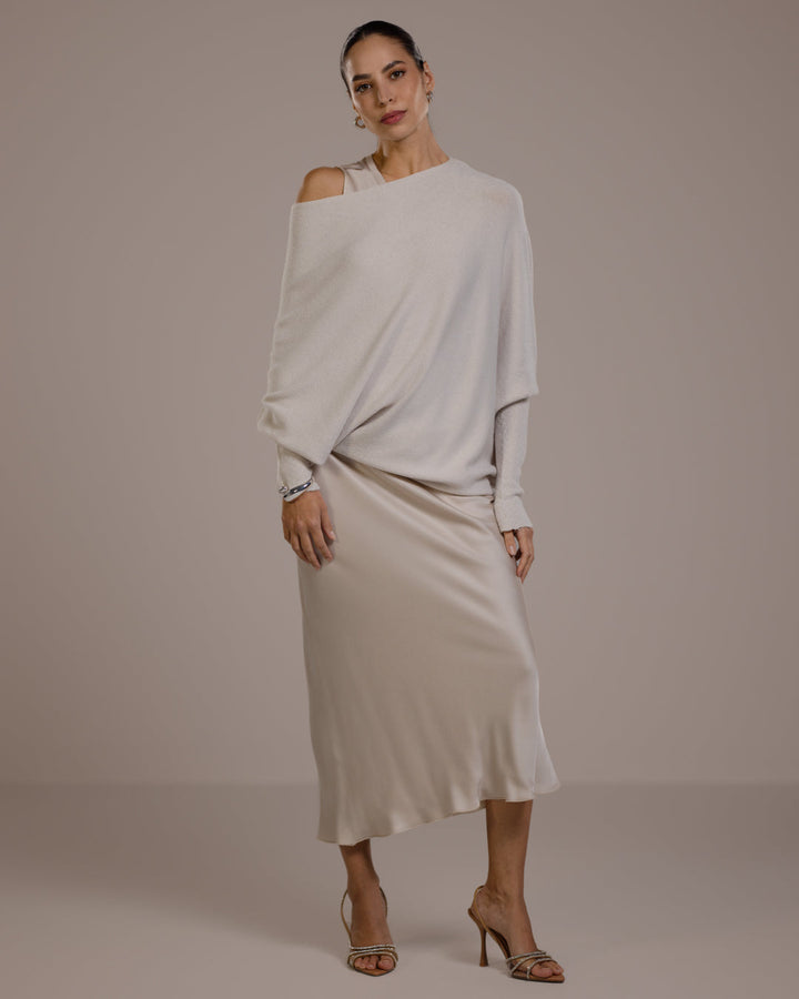 SF Whisper™ Asymmetric Draped Jumper