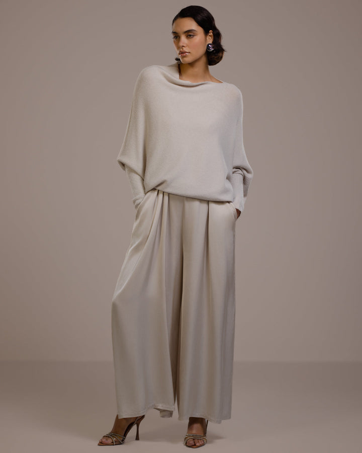 SF Whisper™ Asymmetric Draped Jumper