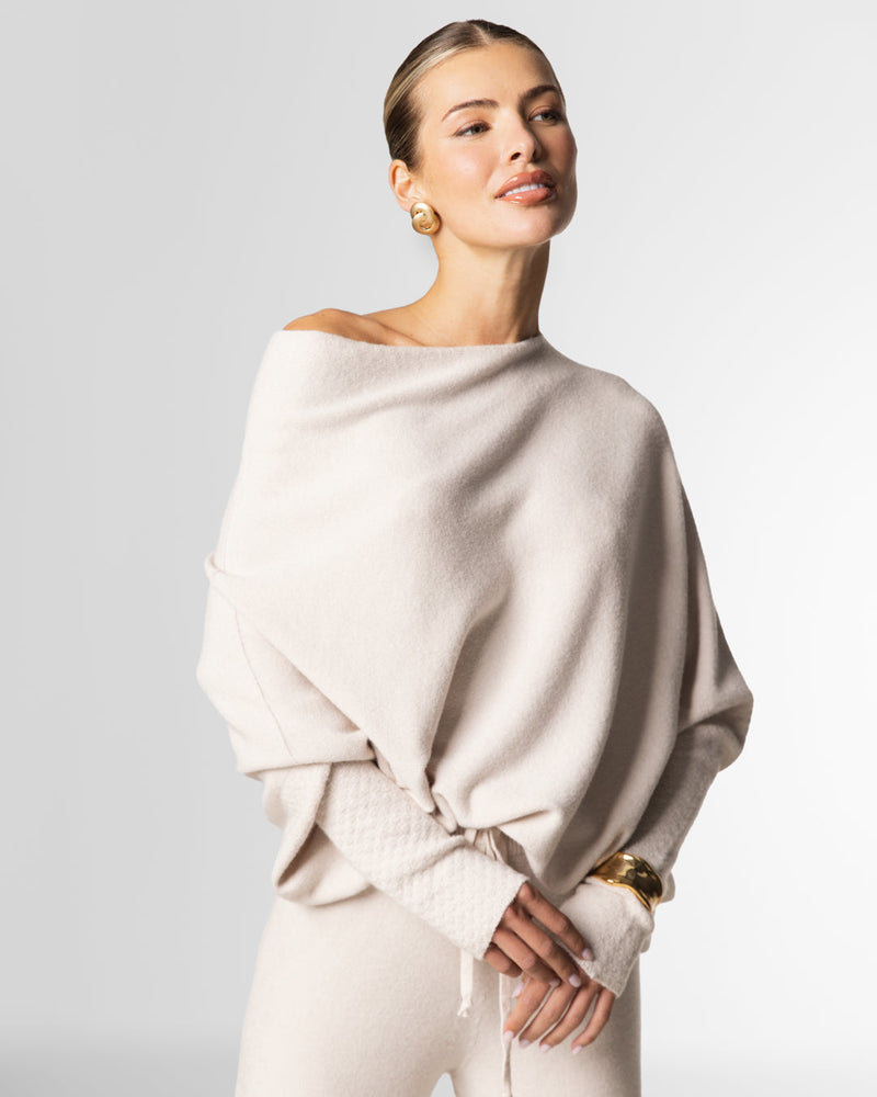 SF Whisper™ Asymmetric Draped Jumper