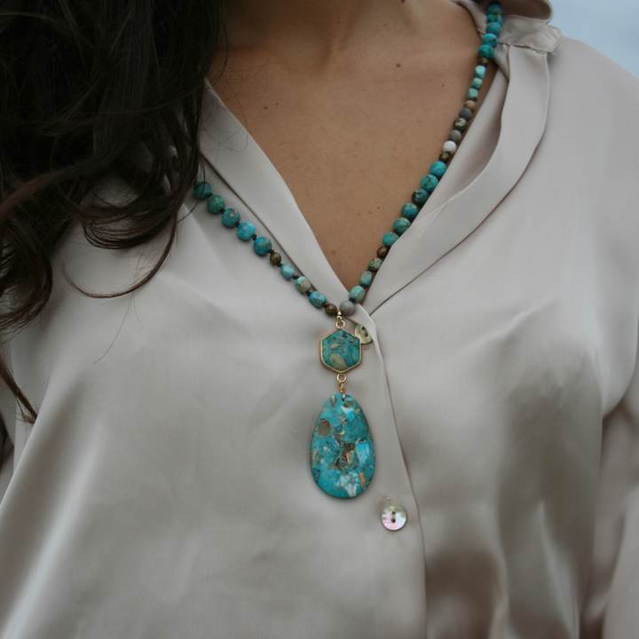 SF Emperor Stone Waterdrop Pendant