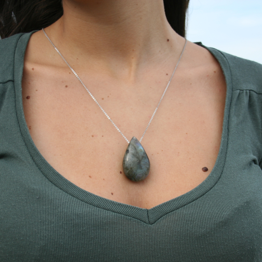 SF Ocean Tearstone Pendant