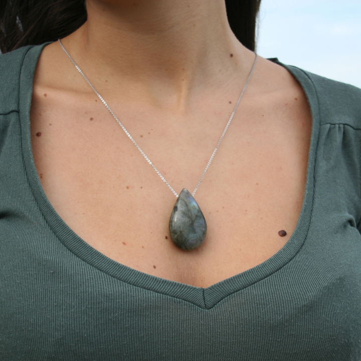 SF Ocean Tearstone Pendant