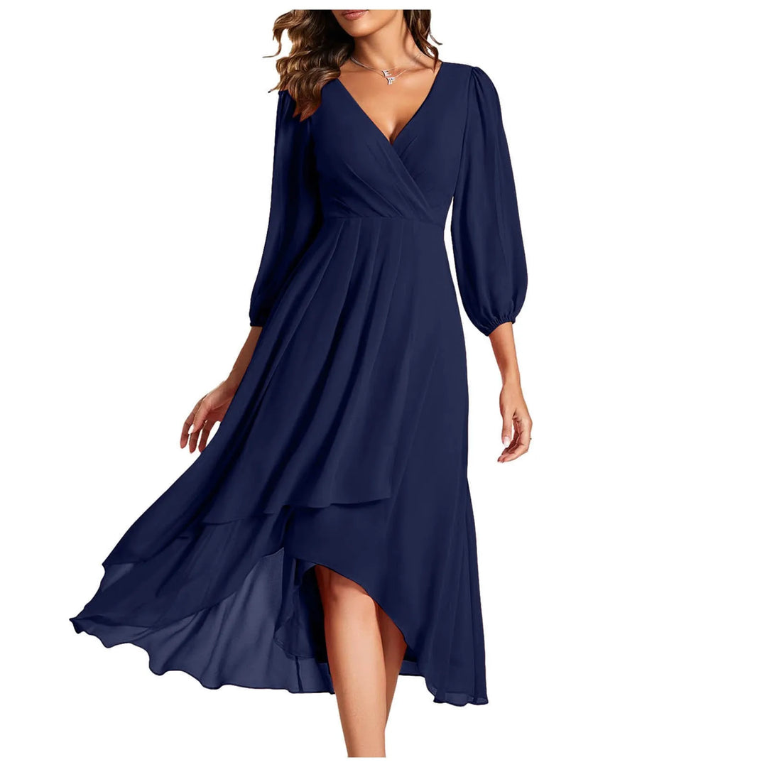 Mia | Elegantes V-Ausschnitt-Kleid
