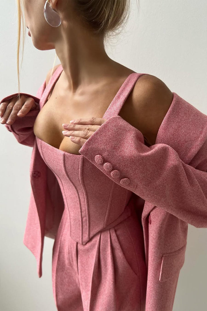 Dolce™ – Dreiteiliges Set mit zweireihigem Blazer