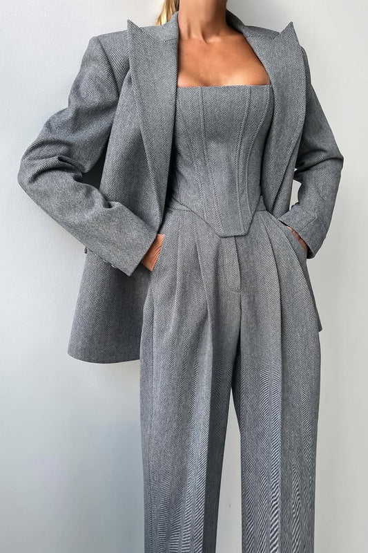 Dolce™ - Three-Piece Set with Double-Breasted Blazer