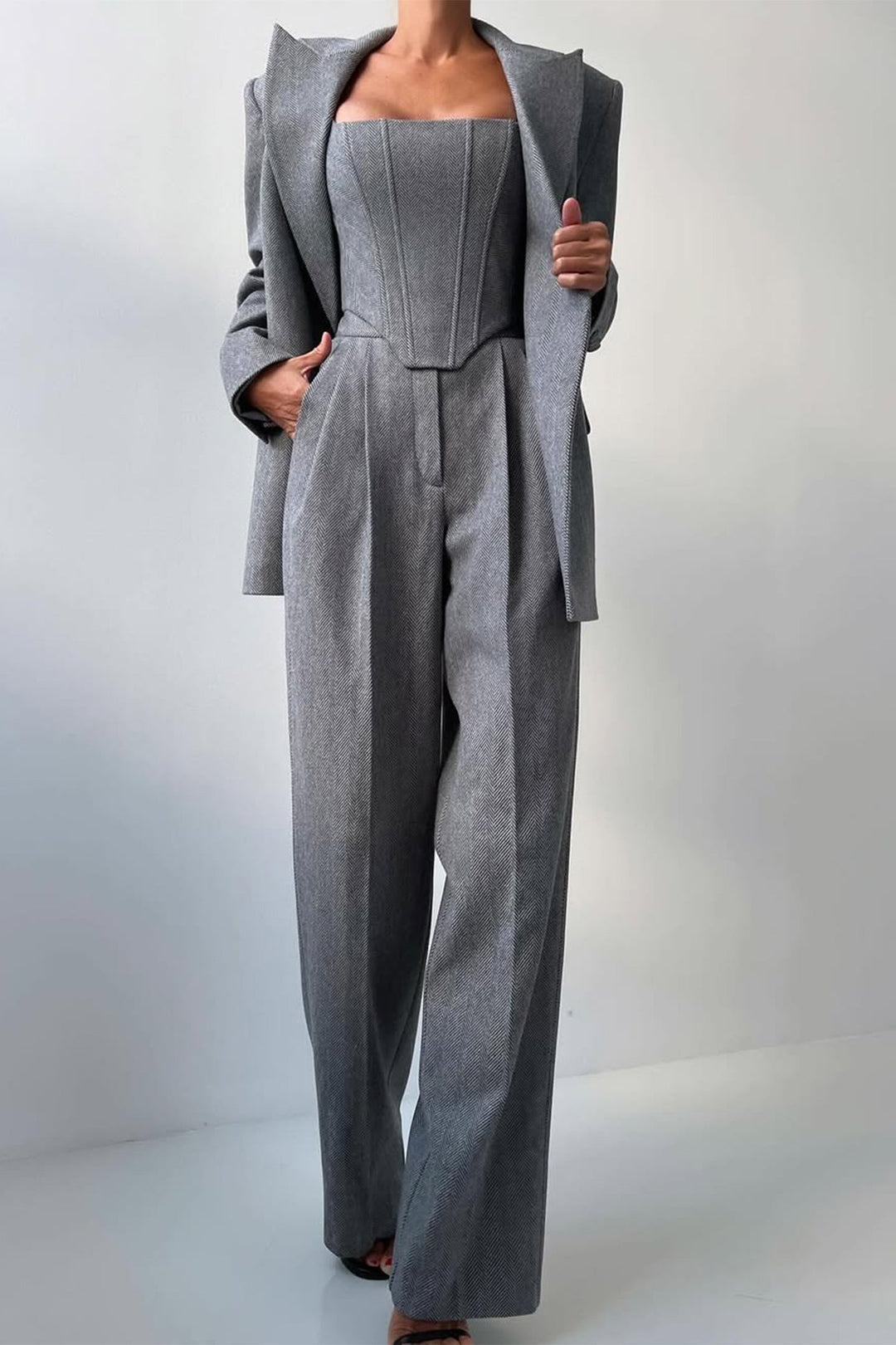 Dolce™ – Dreiteiliges Set mit zweireihigem Blazer
