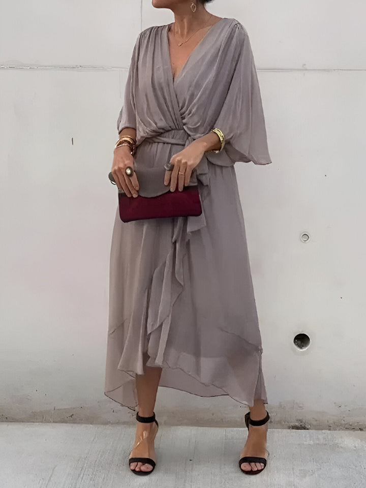 Monica™ | Chiffon V-neck Dress