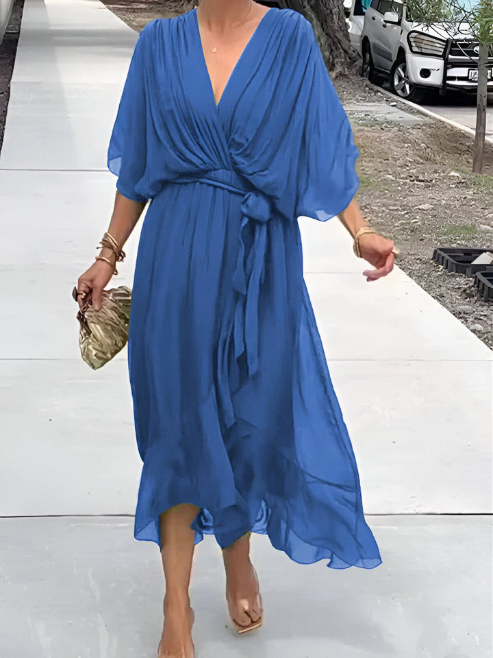 Monica™ | Chiffon V-neck Dress
