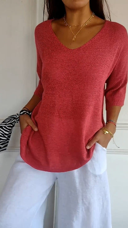 HONORIA | CLASSIC V-NECK SWEATER