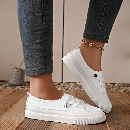 The Elara™ – Sleek White Trainer