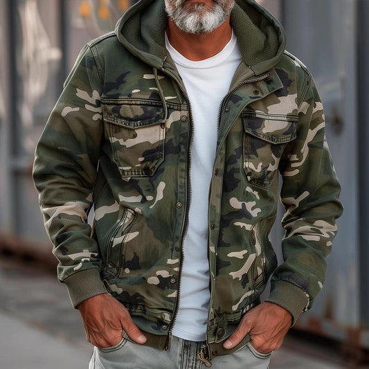 Jacke mit Camouflage-Muster
