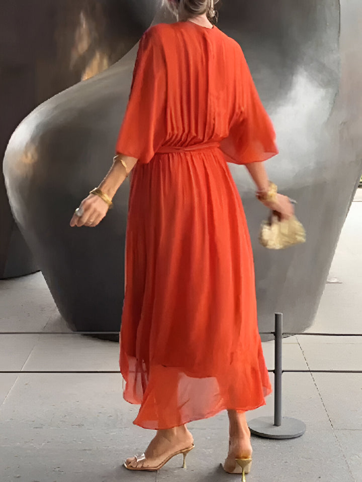 Monica™ | Chiffon V-neck Dress