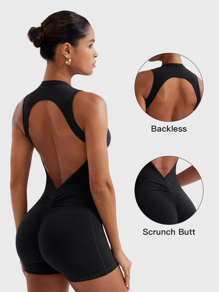 SF Tessia Backless Scrunch Romper