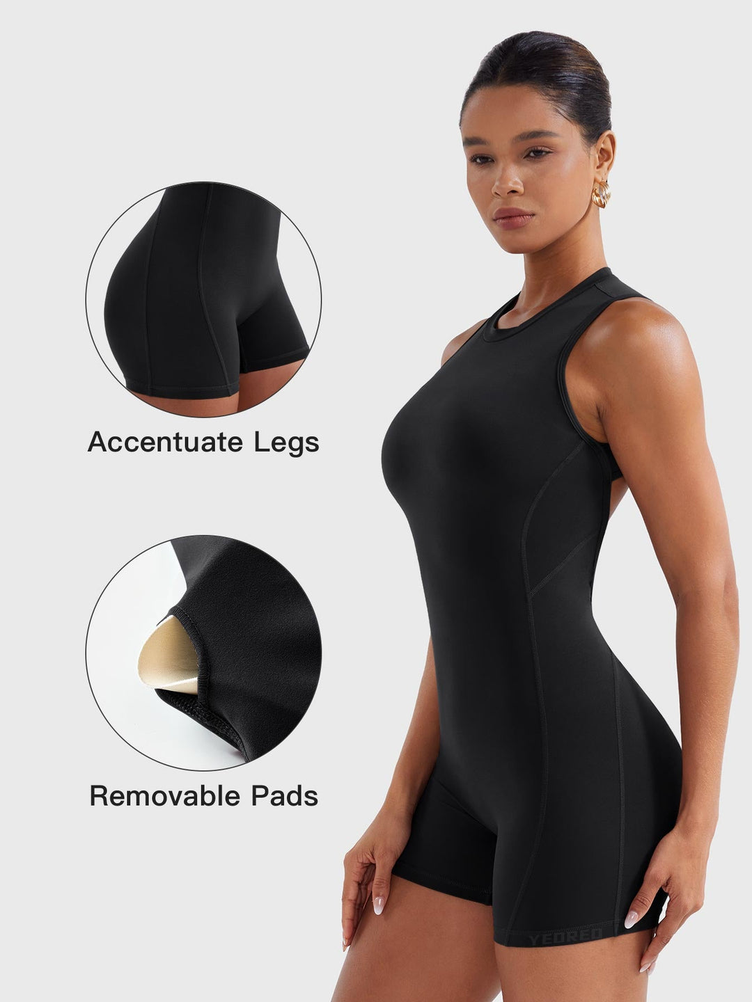SF Tessia Backless Scrunch Romper