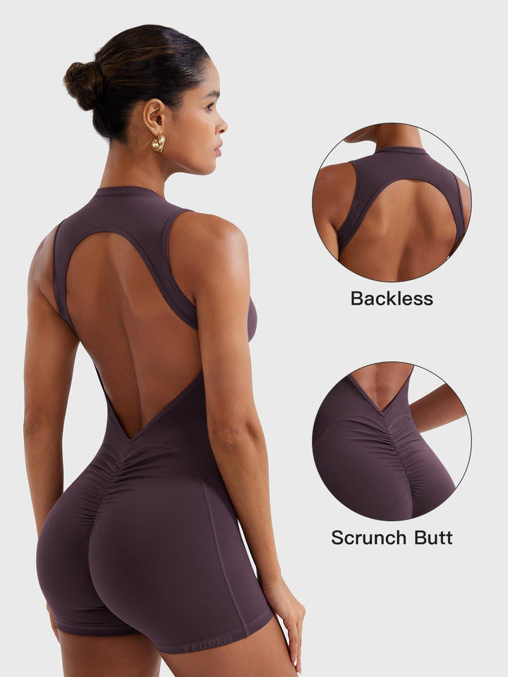 SF Tessia Backless Scrunch Romper
