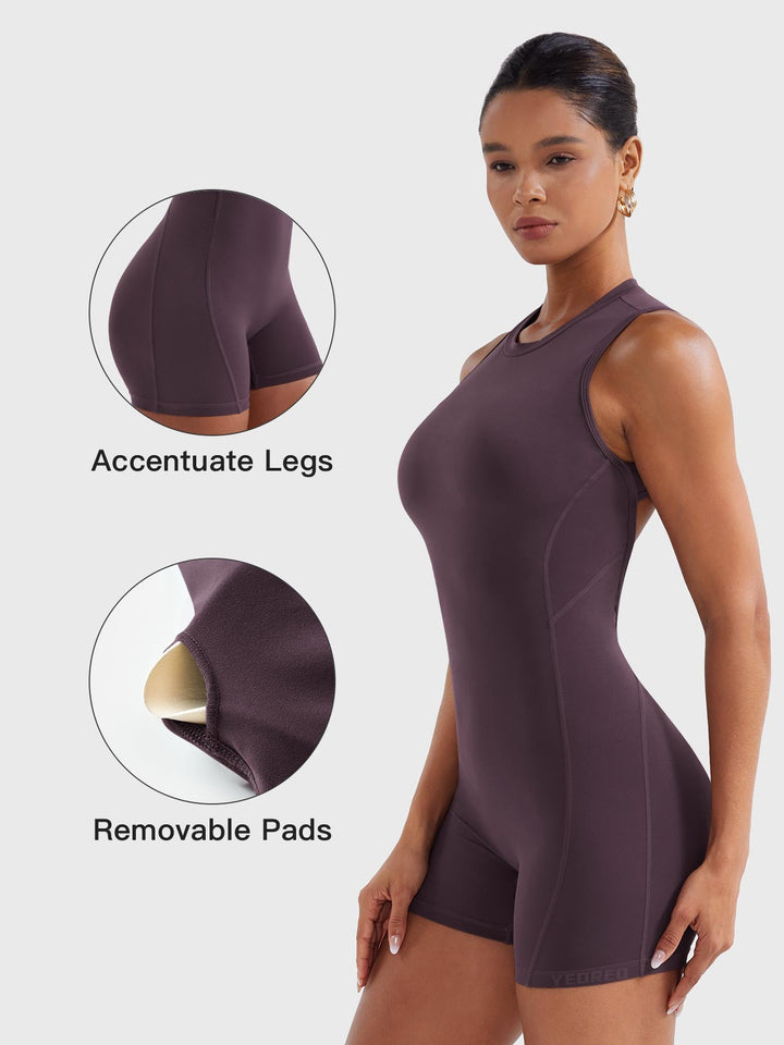 SF Tessia Backless Scrunch Romper