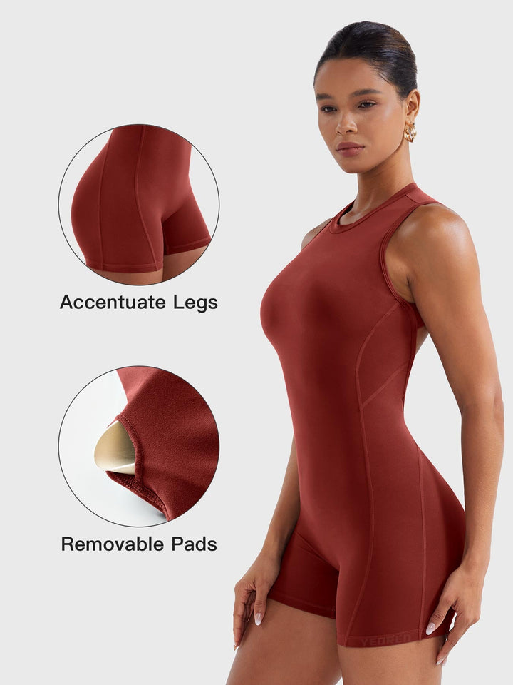SF Tessia Backless Scrunch Romper