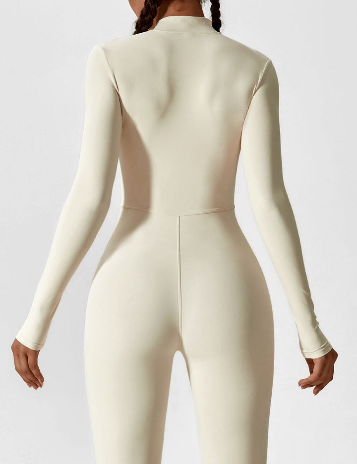 SF Long Sleeve/ Short Sleeve Zipper Jumpsuit