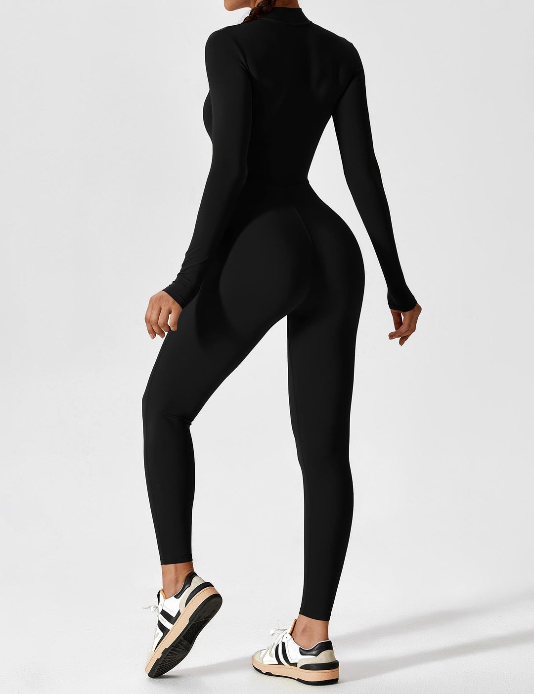 SF Long Sleeve/ Short Sleeve Zipper Jumpsuit