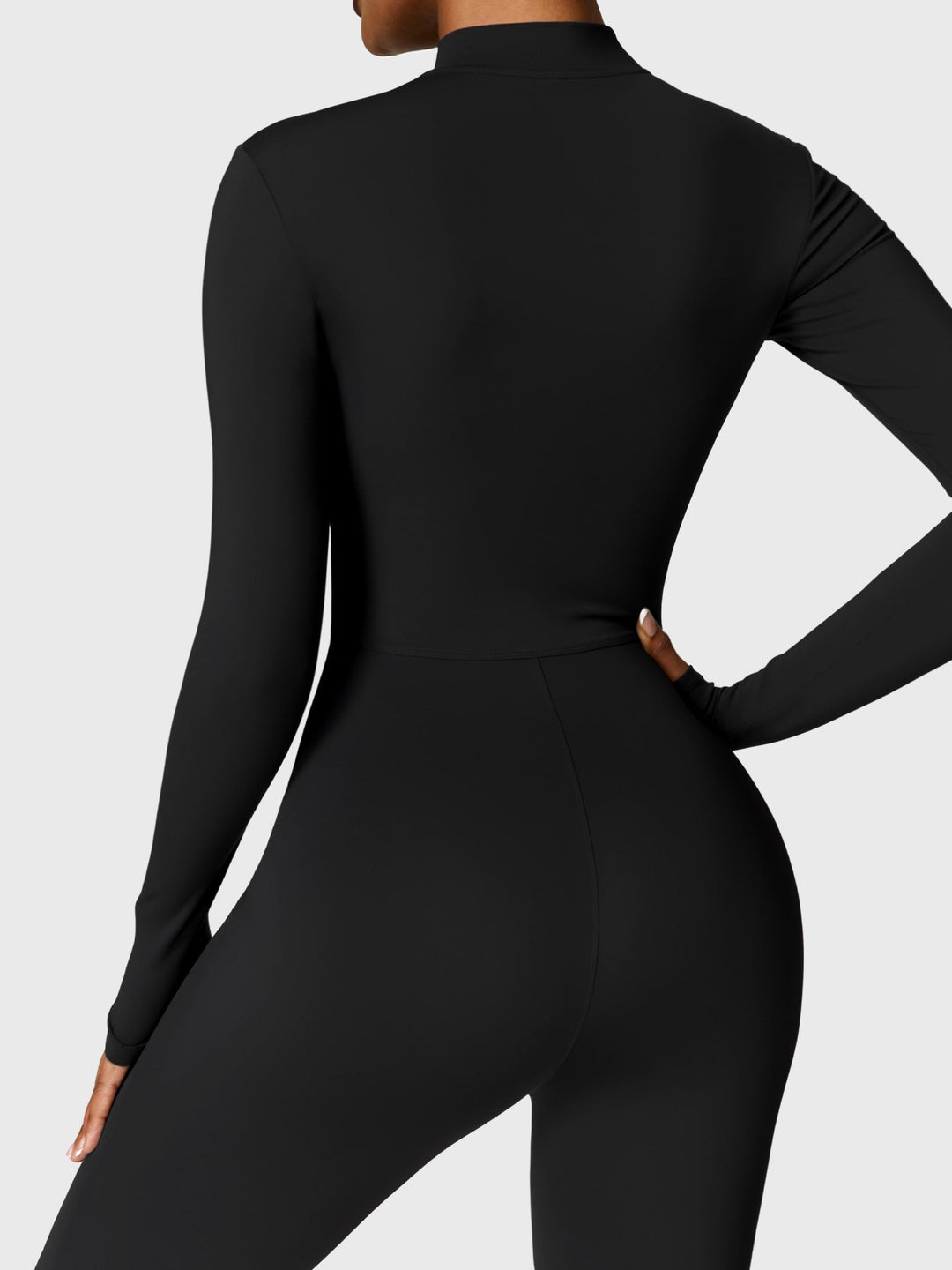 SF Belle Fleece Long Sleeve Zipper Jumpsuit