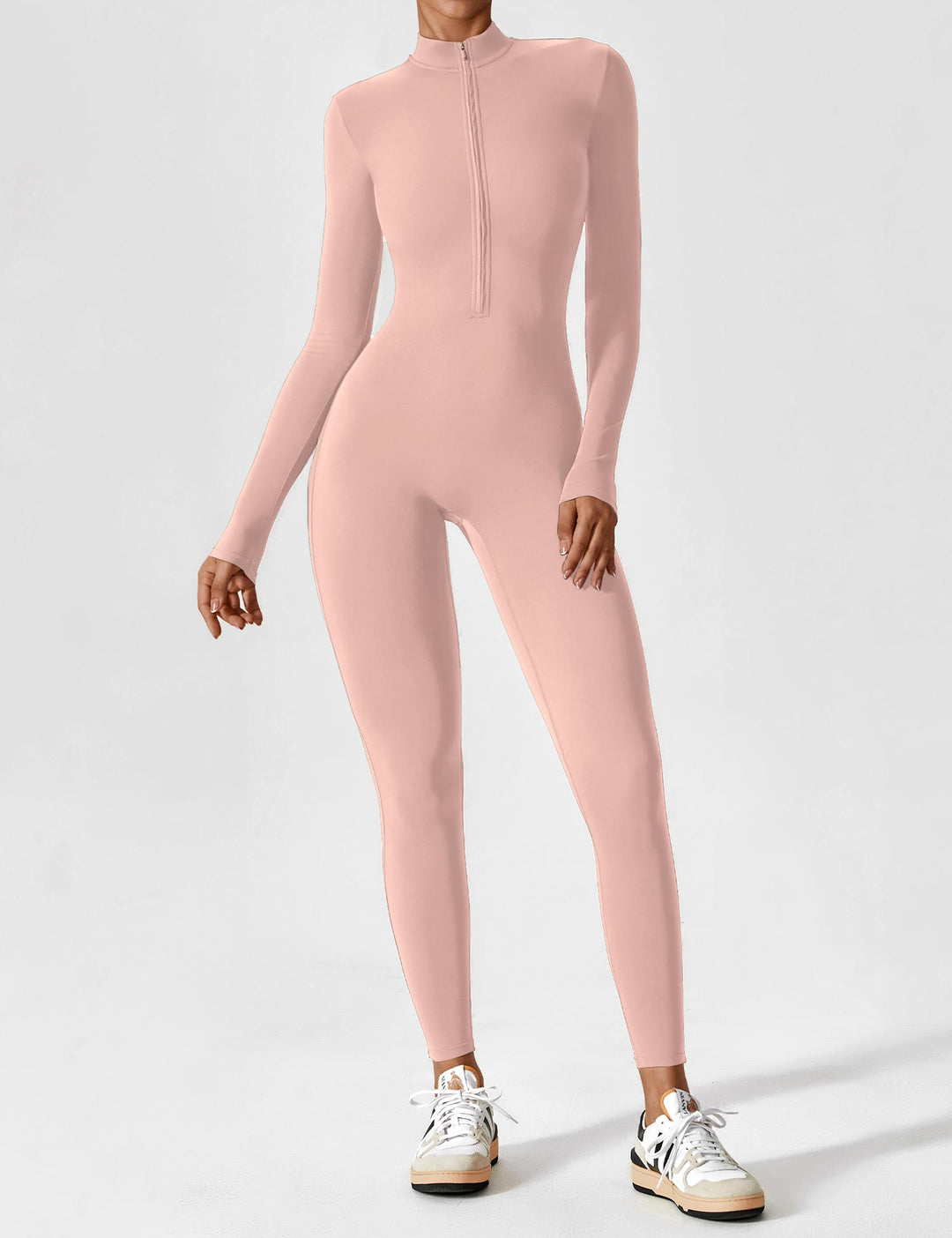 SF Long Sleeve/ Short Sleeve Zipper Jumpsuit