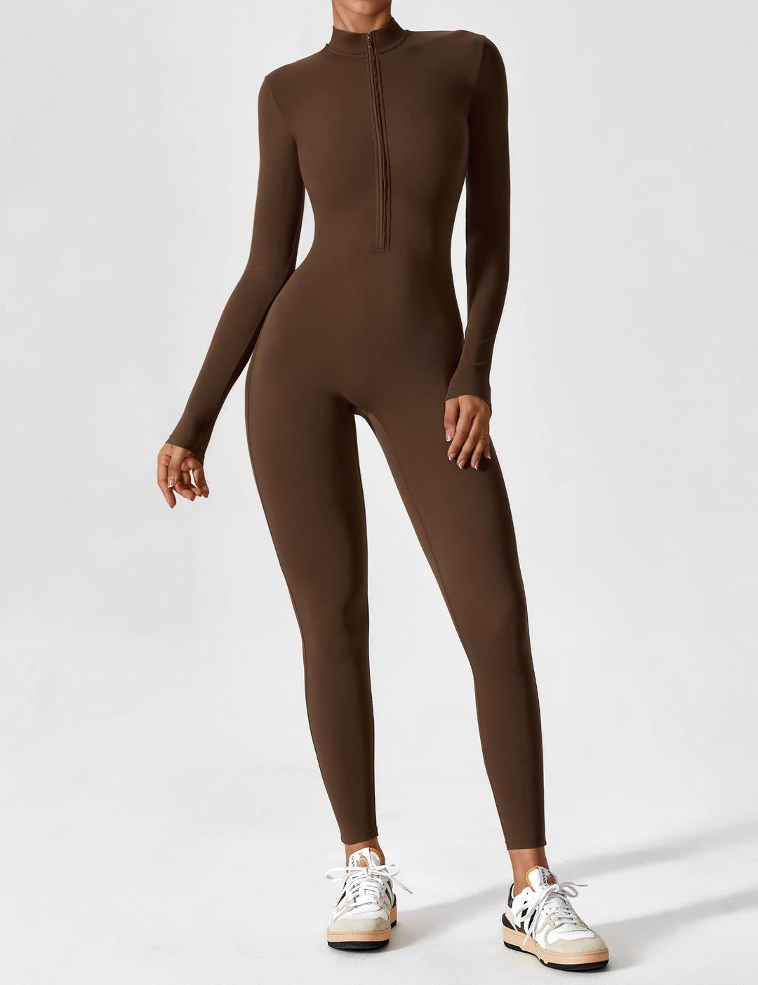 SF Long Sleeve/ Short Sleeve Zipper Jumpsuit