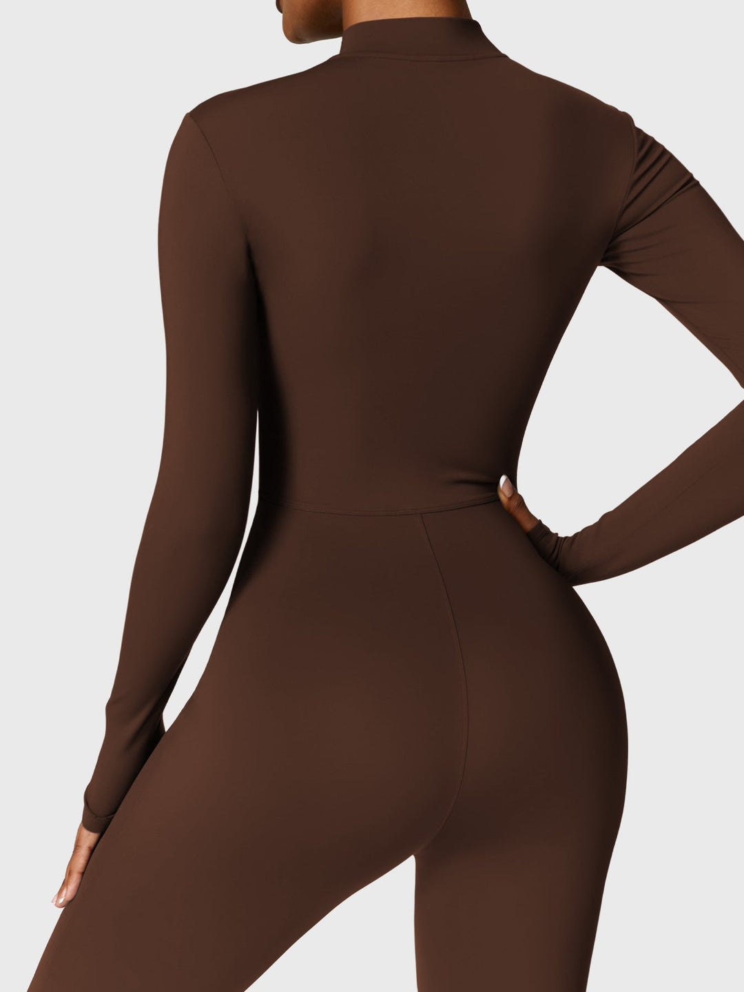 SF Belle Fleece Long Sleeve Zipper Jumpsuit
