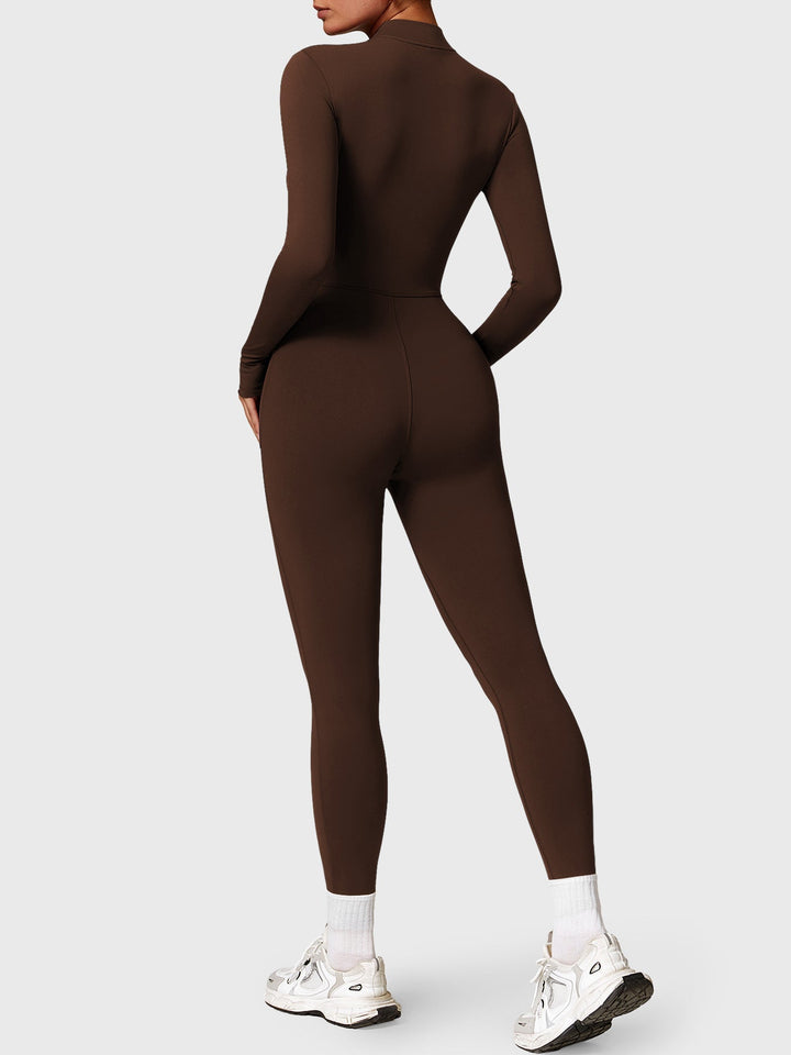 SF Belle Fleece Long Sleeve Zipper Jumpsuit
