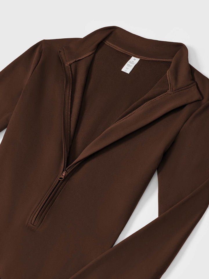 SF Belle Fleece Long Sleeve Zipper Jumpsuit