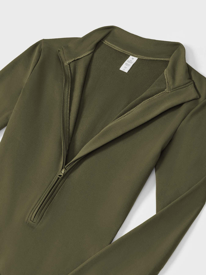 SF Belle Fleece Long Sleeve Zipper Jumpsuit