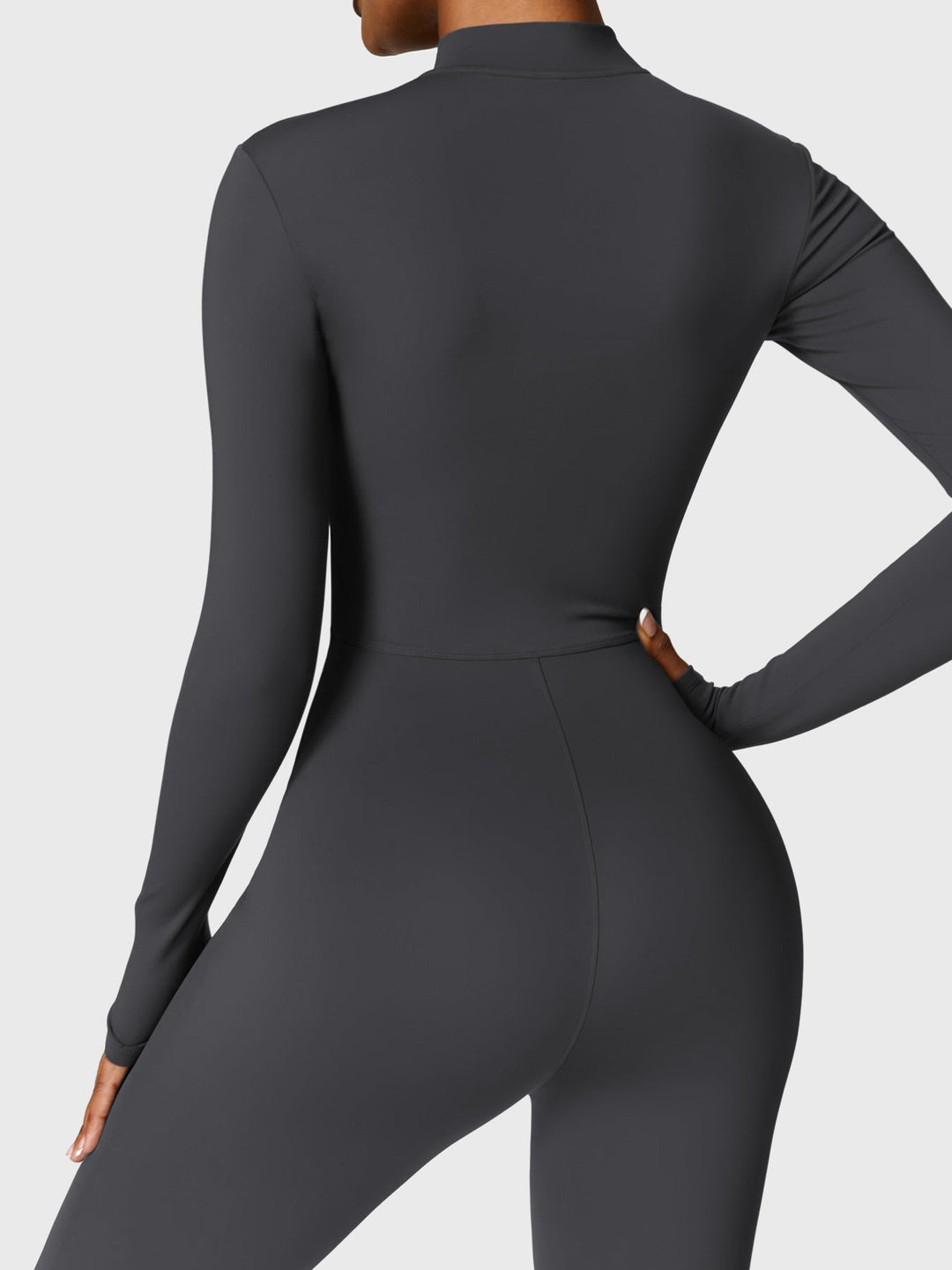 SF Belle Fleece Long Sleeve Zipper Jumpsuit