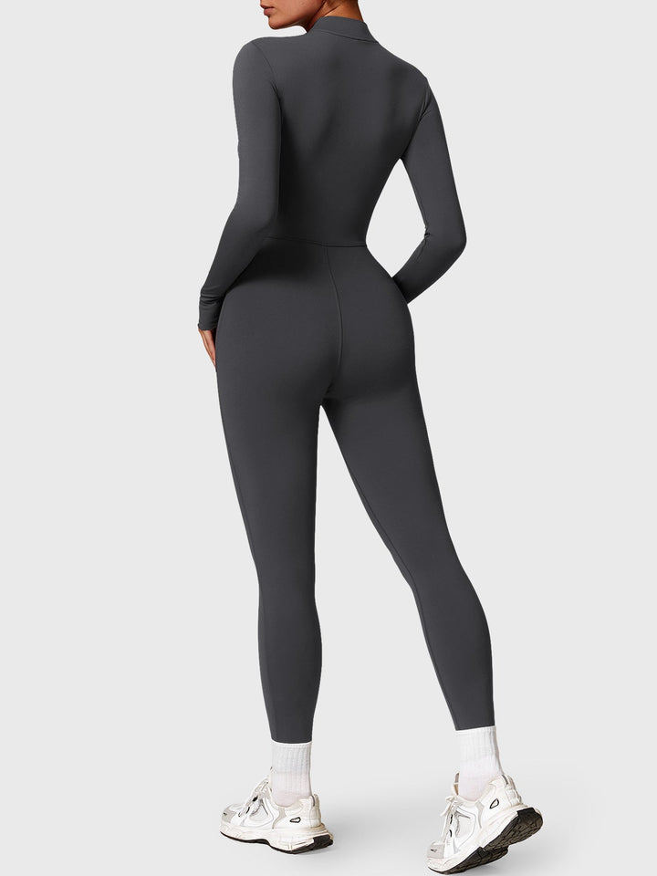 SF Belle Fleece Long Sleeve Zipper Jumpsuit