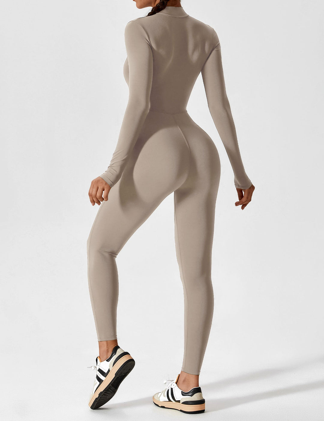 SF Long Sleeve/ Short Sleeve Zipper Jumpsuit