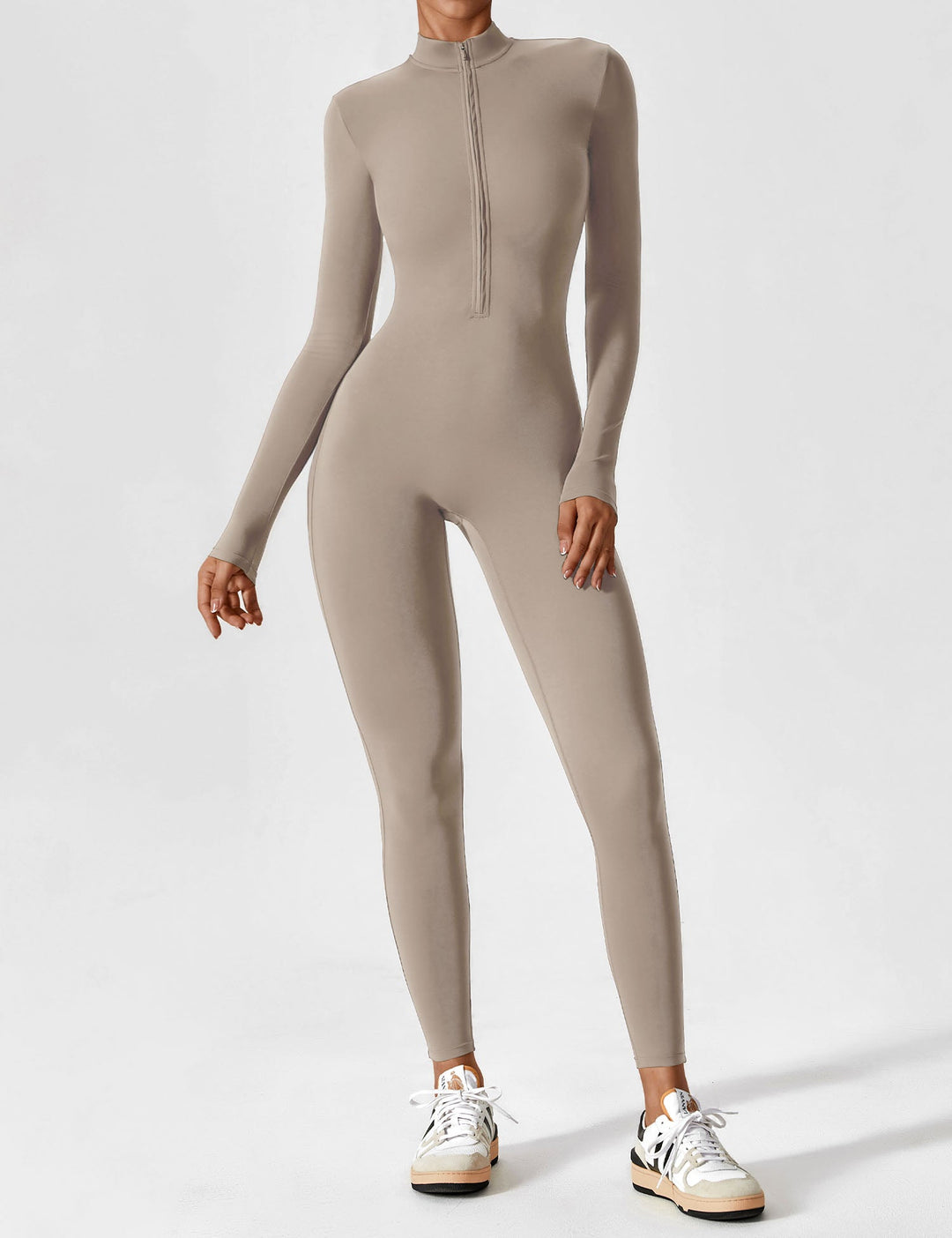 SF Long Sleeve/ Short Sleeve Zipper Jumpsuit