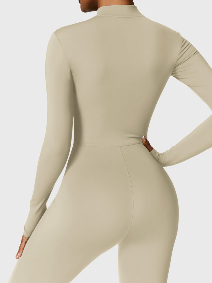SF Belle Fleece Long Sleeve Zipper Jumpsuit