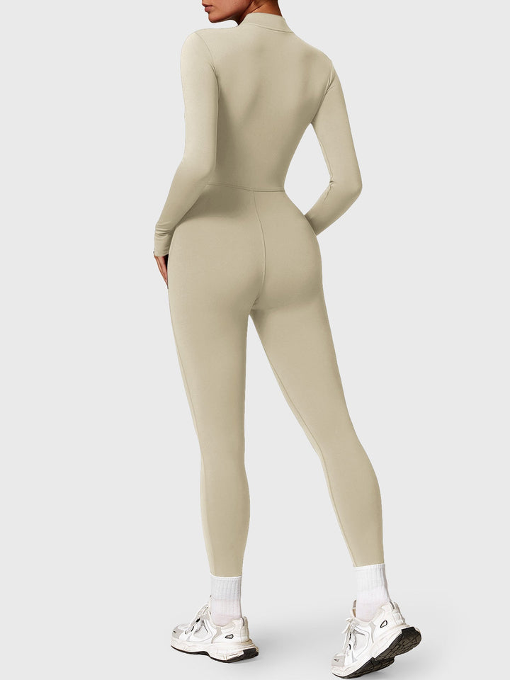 SF Belle Fleece Long Sleeve Zipper Jumpsuit