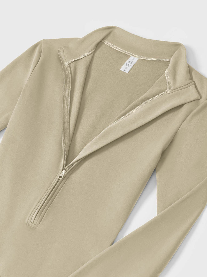 SF Belle Fleece Long Sleeve Zipper Jumpsuit