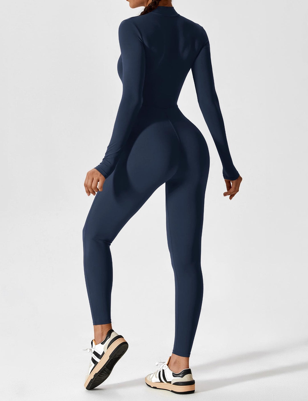 SF Long Sleeve/ Short Sleeve Zipper Jumpsuit