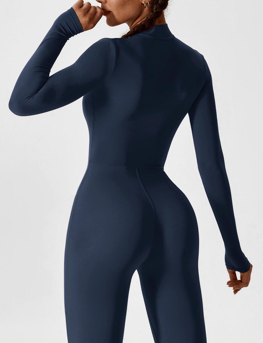 SF Long Sleeve/ Short Sleeve Zipper Jumpsuit