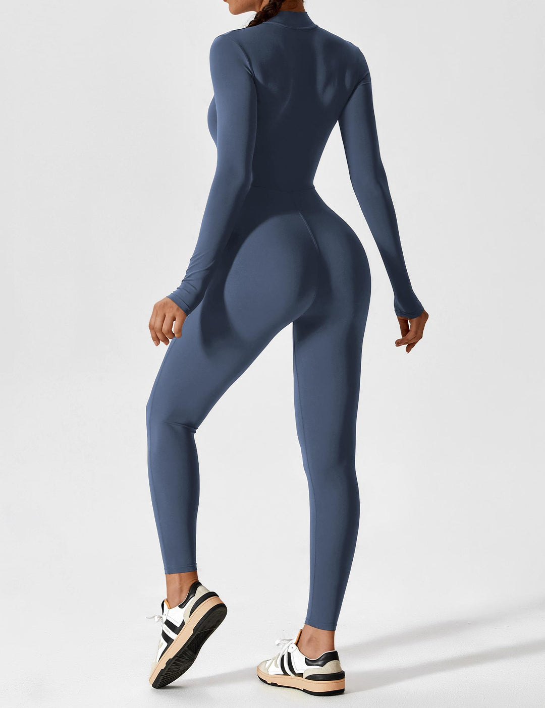 SF Long Sleeve/ Short Sleeve Zipper Jumpsuit