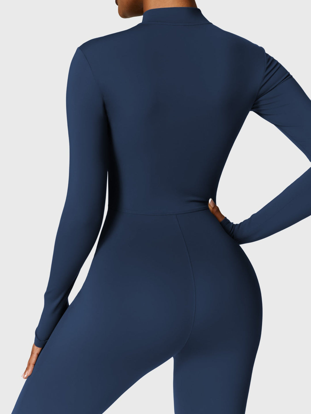 SF Belle Fleece Long Sleeve Zipper Jumpsuit