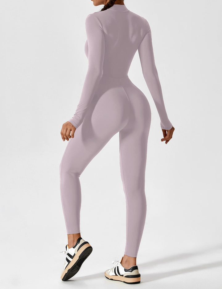 SF Long Sleeve/ Short Sleeve Zipper Jumpsuit