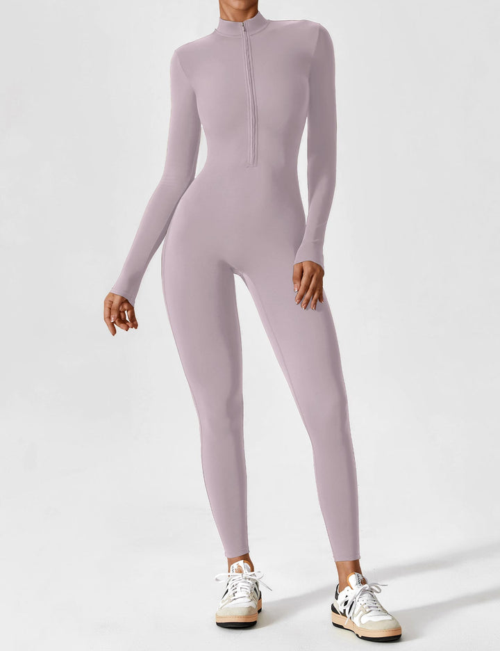 SF Long Sleeve/ Short Sleeve Zipper Jumpsuit