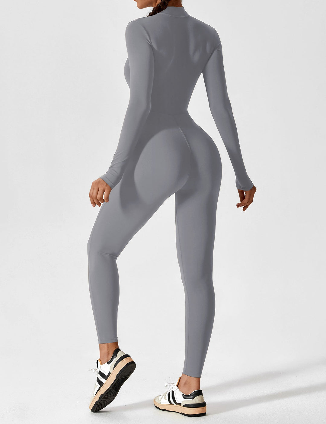 SF Long Sleeve/ Short Sleeve Zipper Jumpsuit