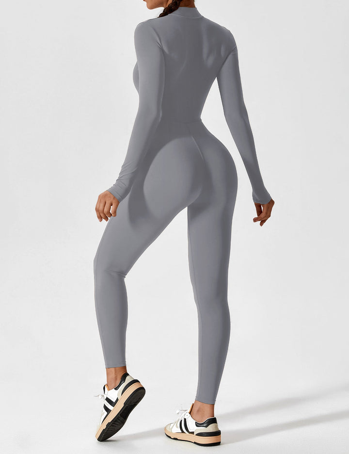 SF Long Sleeve/ Short Sleeve Zipper Jumpsuit